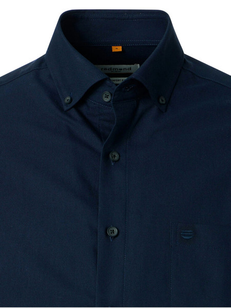 REDMOND Regular Fit Camicia Marino Button-Down Fein Oxford - Vista 1
