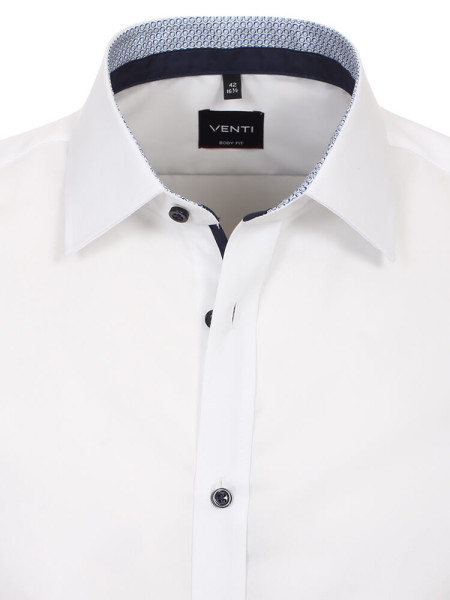VENTI Slim Fit Camicia Bianco Kent Easy Care  - Vista 1