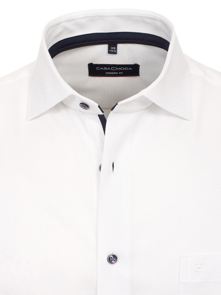 CASAMODA Regular Fit Camicia Bianco Kent Natté - Vista 1