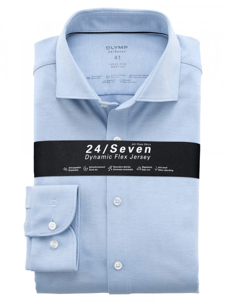 Camicia in jersey OLYMP Level Five 24/Seven body fit