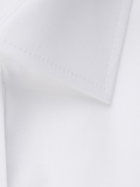 SEIDENSTICKER Tailored Fit Camicia Bianco Business Kent Popeline - Vista 3