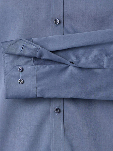 VENTI Slim Fit Camicia Blu fumo Kent Popeline - Vista 2