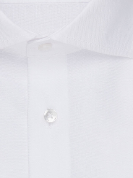 SEIDENSTICKER Tailored Fit Camicia Bianco Haifisch Oxford - Vista 3