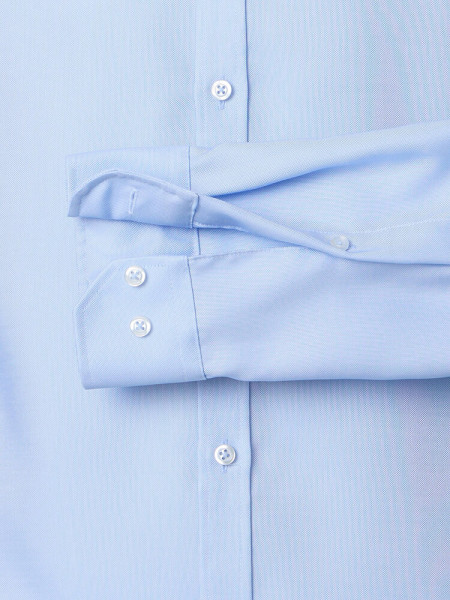 VENTI Slim Fit Camicia Azzurro Stehkragen Struktur - Vista 2