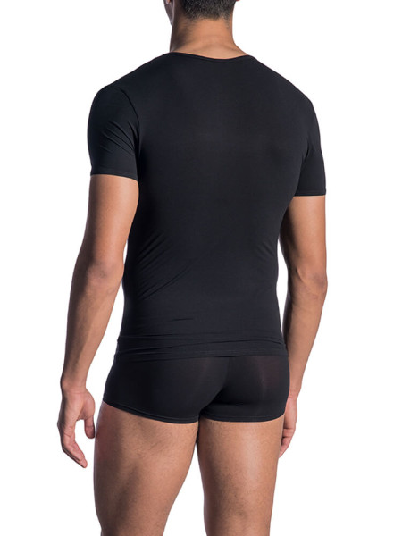 OLAF BENZ Regular Fit Nero Microfaser