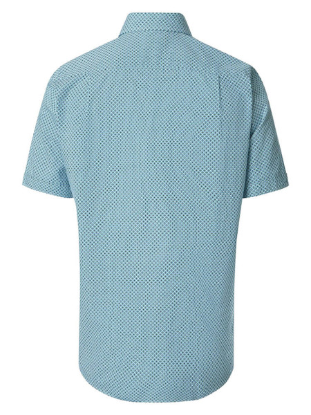 REDMOND Regular Fit Camicia Verde Kent Print