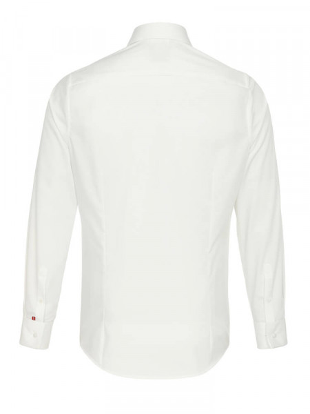 PURE Slim Fit Camicia Beige chiaro Haifisch Popeline