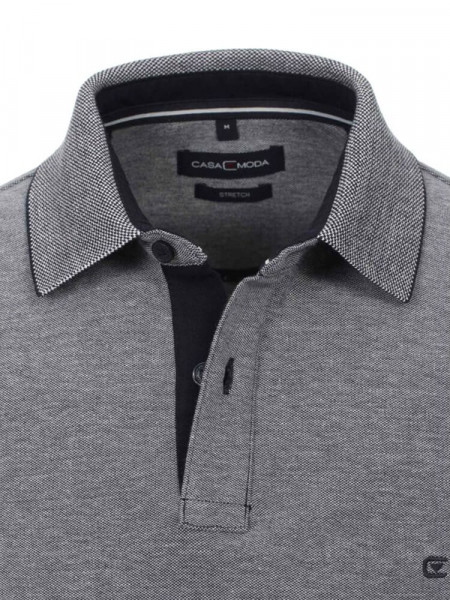 CASAMODA Polo Grigio Piqué - Vista 1