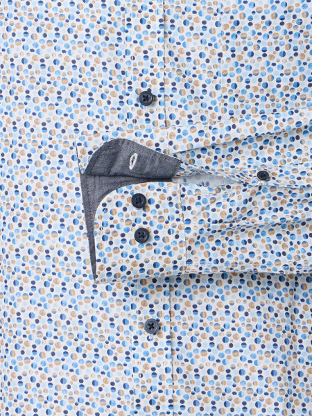 CASAMODA Comfort Fit Camicia Marrone Button-Down Easy Care  - Vista 2