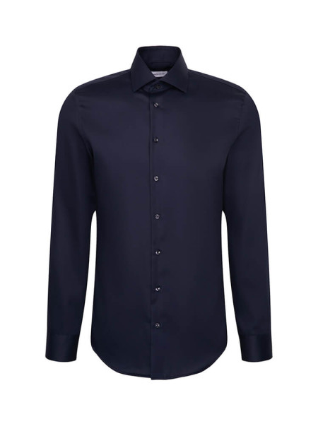 SEIDENSTICKER Slim Fit Camicia Marino New Kent Twill