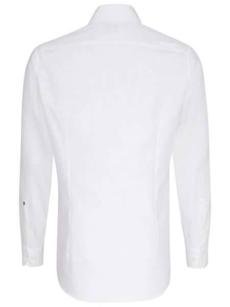 SEIDENSTICKER Tailored Fit Camicia Bianco Haifisch Oxford