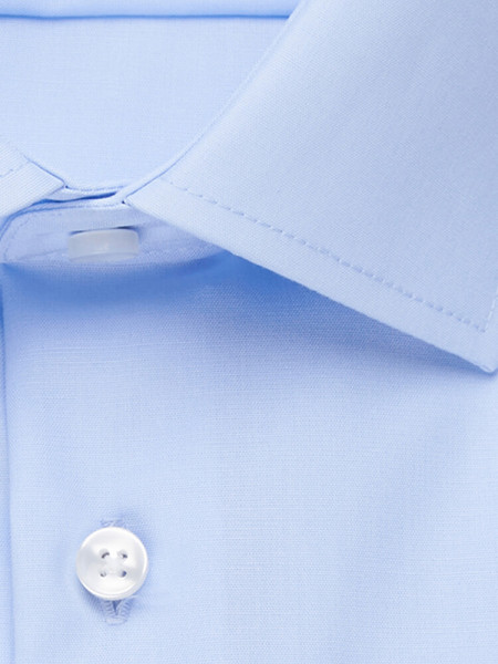 SEIDENSTICKER Tailored Fit Camicia Azzurro Business Kent Popeline - Vista 3