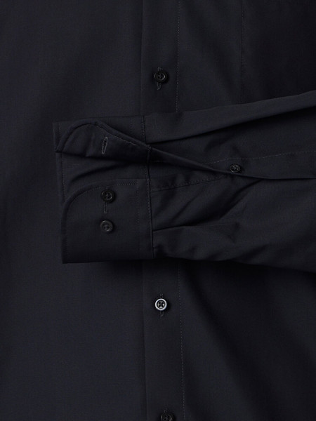 VENTI Comfort Fit Camicia Nero Kent Popeline - Vista 2