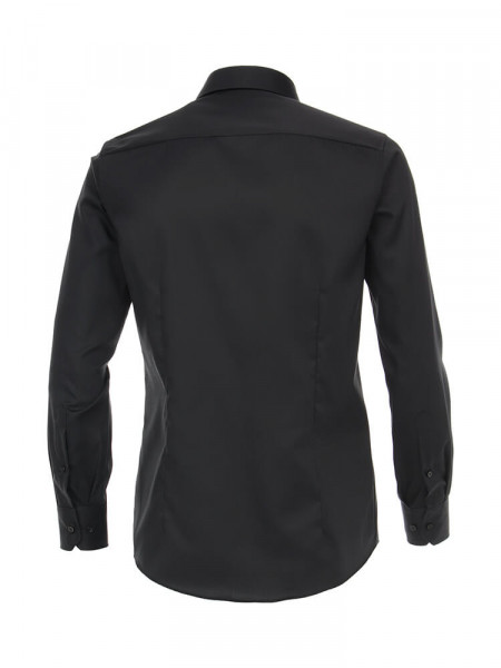 VENTI Regular Fit Camicia Nero Kent Twill