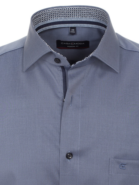 CASAMODA Regular Fit Camicia Blu medio Kent Easy Care  - Vista 1