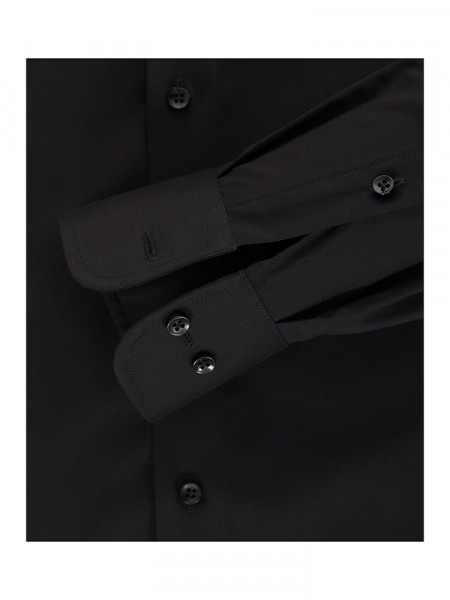 CASAMODA Regular Fit Camicia Nero Kent Popeline - Vista 2