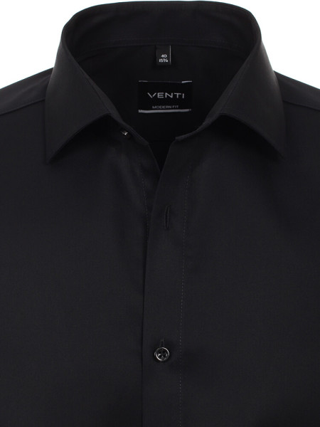 VENTI Regular Fit Camicia Nero Kent Twill - Vista 1