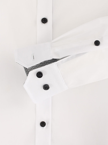 VENTI Slim Fit Camicia Bianco Kent Easy Care  - Vista 2