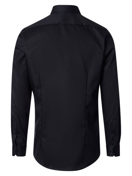 VENTI Slim Fit Camicia Nero Kent Popeline