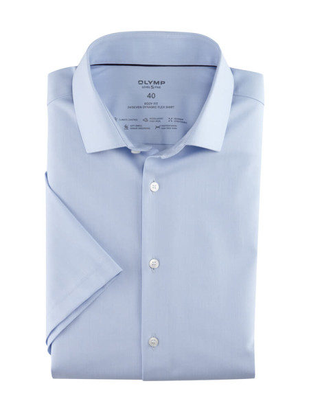 OLYMP Slim Fit Camicia Azzurro Modern Kent Jersey | Camicie Uomo