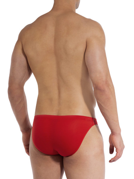 OLAF BENZ Regular Fit Rosso Microfaser