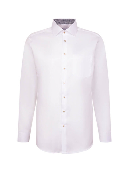 SEIDENSTICKER Regular Fit Camicia Beige chiaro New Kent Struktur