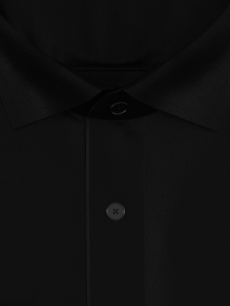 SEIDENSTICKER Slim Fit Camicia Nero New Kent Satin  - Vista 2