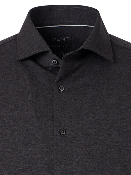 VENTI Comfort Fit Camicia Antracite Kent Jersey - Vista 1