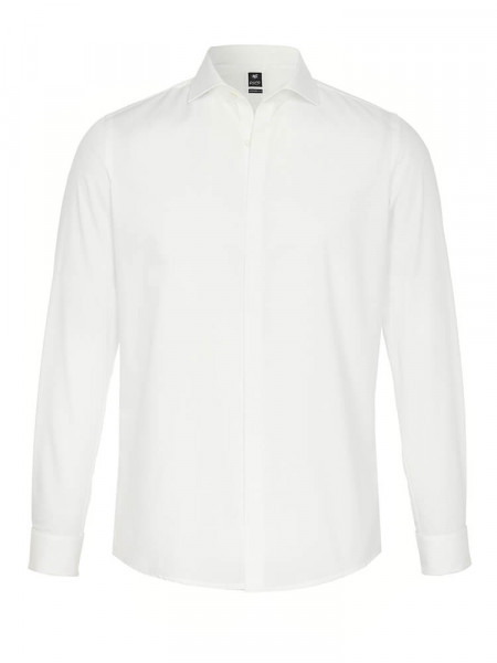 PURE Regular Fit Camicia Beige chiaro Haifisch Popeline - Vista 1