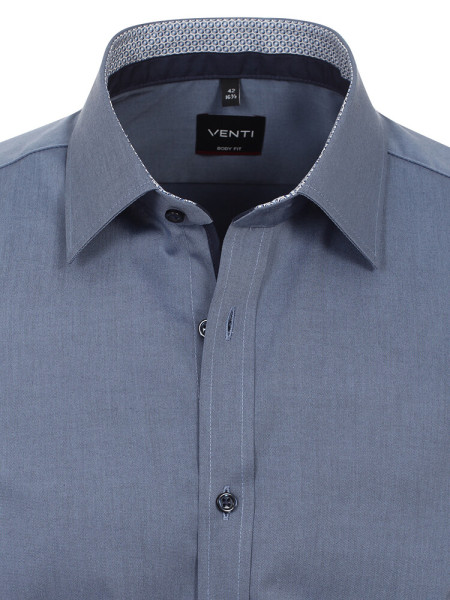 VENTI Slim Fit Camicia Blu medio Kent Easy Care  - Vista 1