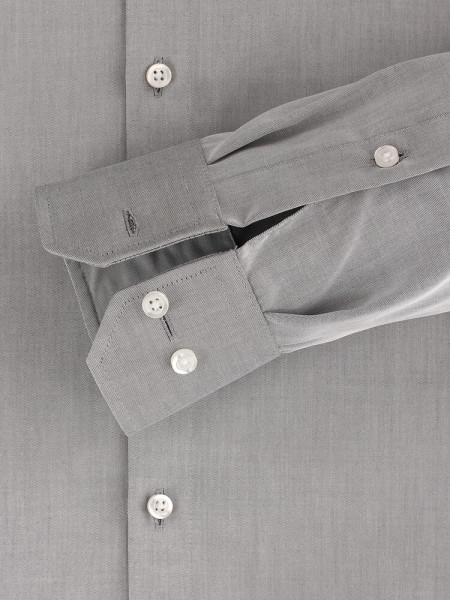 VENTI Regular Fit Camicia Grigio chiaro Kent Twill - Vista 2