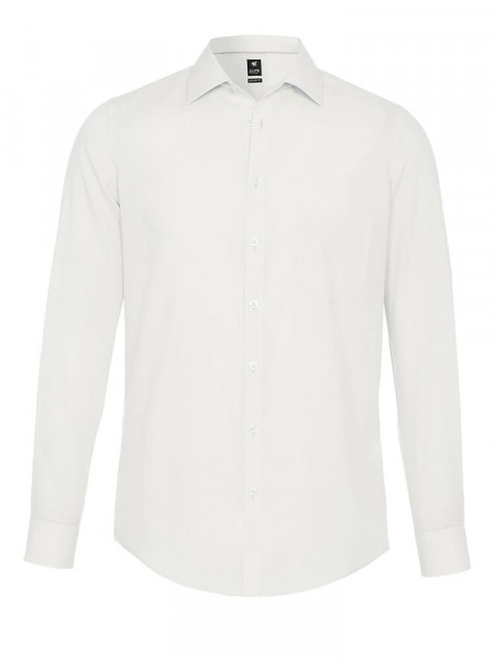 PURE Regular Fit Camicia Beige chiaro Kent Popeline - Vista 1