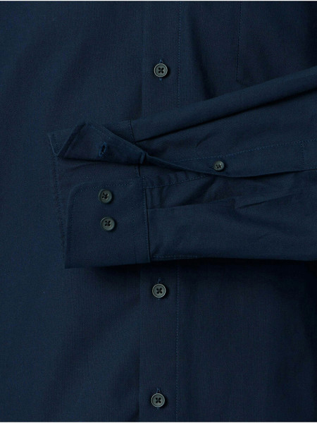 REDMOND Comfort Fit Camicia Marino Button-Down Fein Oxford - Vista 2