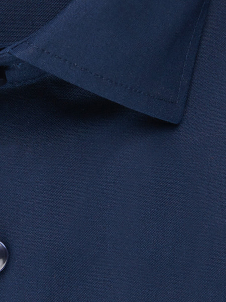 SEIDENSTICKER Slim Fit Camicia Marino Business Kent Popeline - Vista 3