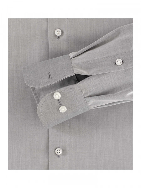 CASAMODA Comfort Fit Camicia Grigio chiaro Kent Twill - Vista 2