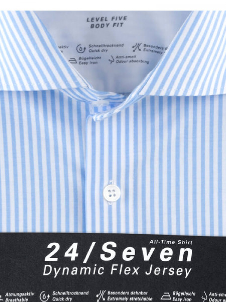 OLYMP Slim Fit Camicia Blu scuro Kent Jersey - Vista 1