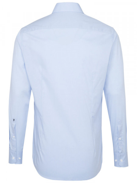 SEIDENSTICKER Tailored Fit Camicia Azzurro Business Kent Fil à Fil