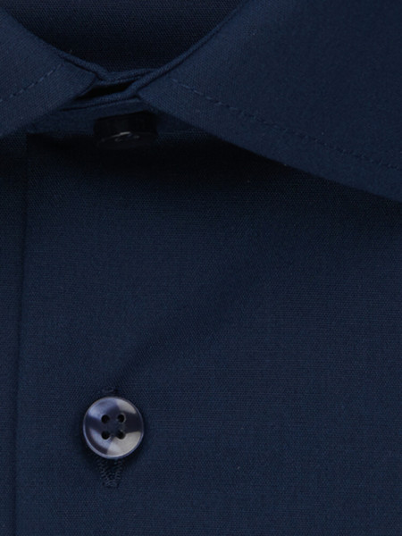 SEIDENSTICKER Regular Fit Camicia Marino Business Kent Popeline - Vista 3