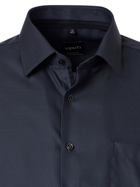VENTI Comfort Fit Camicia Antracite Kent Struktur - Vista 1