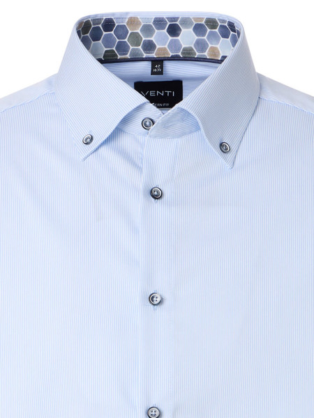 VENTI Regular Fit Camicia Azzurro Button-Down Struktur - Vista 1
