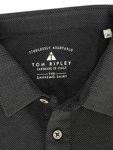 TOM RIPLEY Polo Nero Extrafeine Qualität - Vista 1