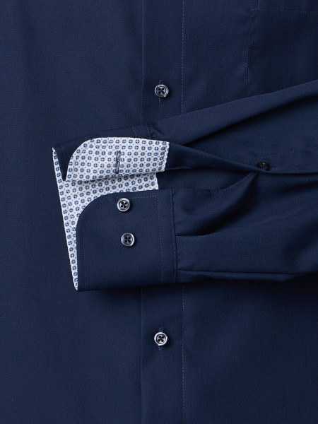 VENTI Comfort Fit Camicia Blu scuro Kent Popeline - Vista 2