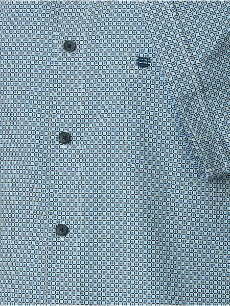 REDMOND Comfort Fit Camicia Azzurro Kent Print - Vista 2
