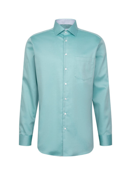 SEIDENSTICKER Regular Fit Camicia Verde New Kent Struktur