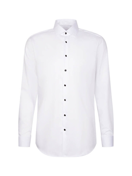 SEIDENSTICKER Regular Fit Camicia Bianco Business Kent Twill