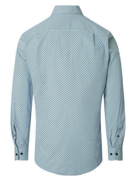 REDMOND Comfort Fit Camicia Azzurro Kent Print