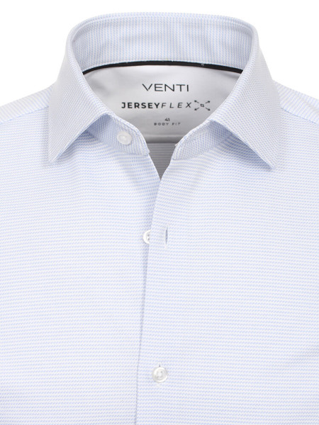 VENTI Slim Fit Camicia Azzurro Kent Jersey - Vista 1