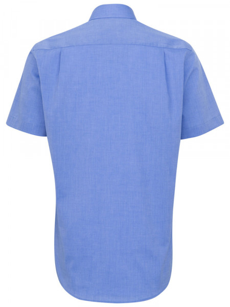 SEIDENSTICKER Regular Fit Camicia Blu medio Business Kent Fil à Fil