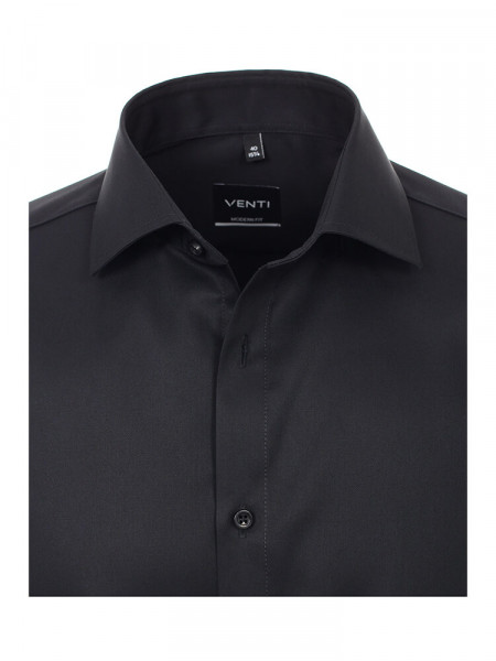VENTI Regular Fit Camicia Nero Kent Twill - Vista 1