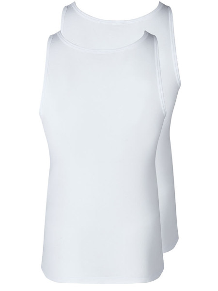 SKINY Regular Fit Bianco Feinripp